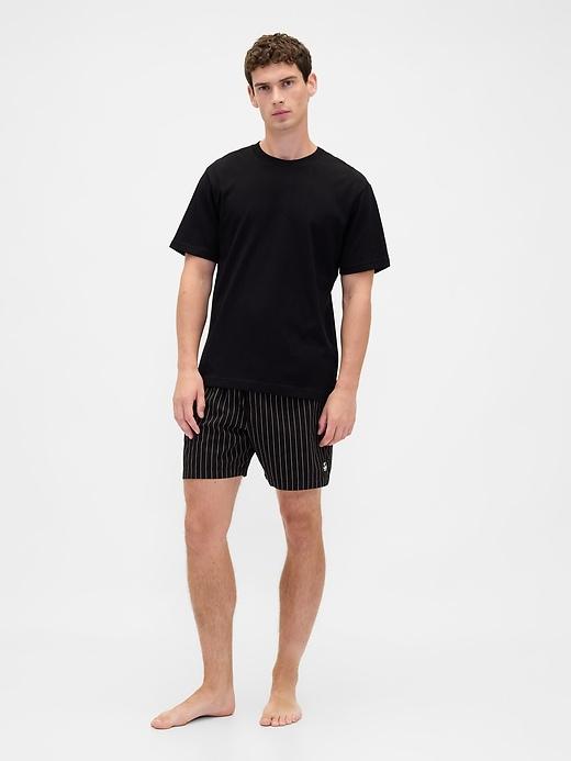 gap × disney tim burton’s the nightmare before christmas adult organic cotton stripe skull boxers