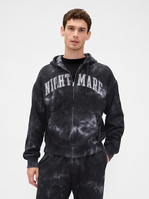 gap × disney tim burton’s the nightmare before christmas heavyweight zip hoodie
