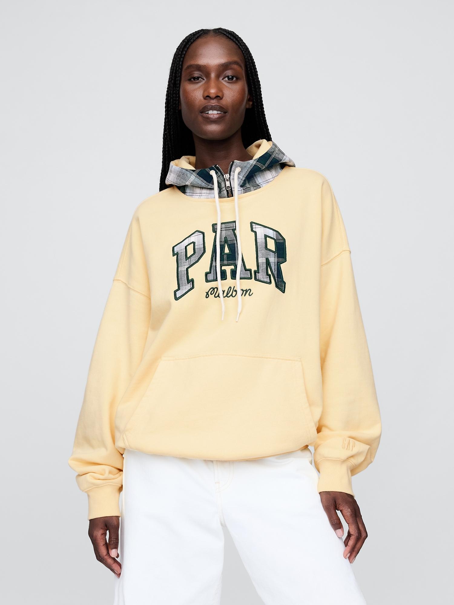 gap × malbon heavyweight french terry logo hoodie