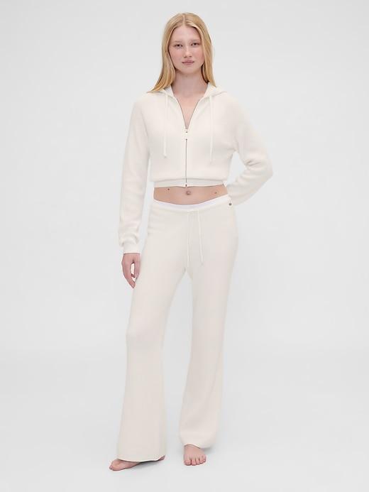 gap × summer fridays cashsoft waffle boot pants