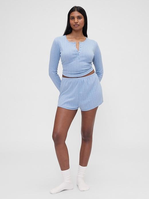 gap × summer fridays pointelle pj shorts