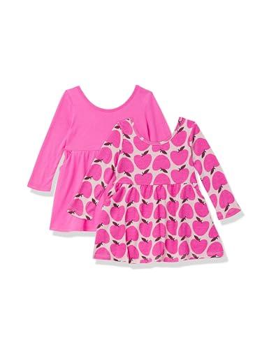 gap girls 2 pack long sleeve dress happy pink 2yrs