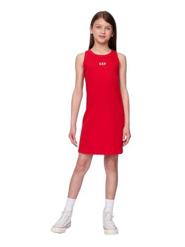 gap girls logo tank dress tomato sauce xs