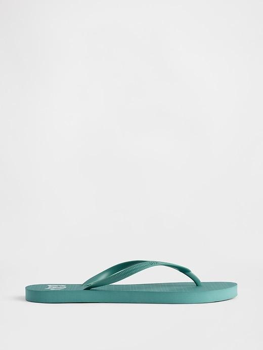 gap logo flip flops
