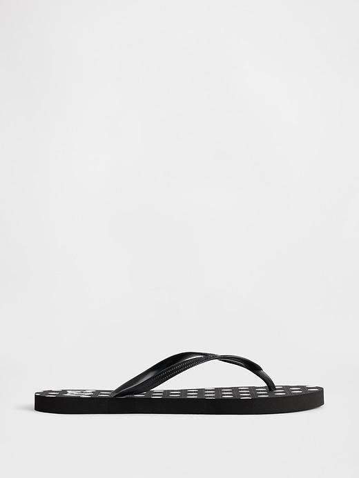 gap logo flip flops