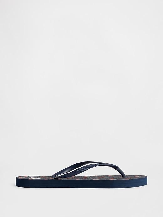 gap logo flip flops