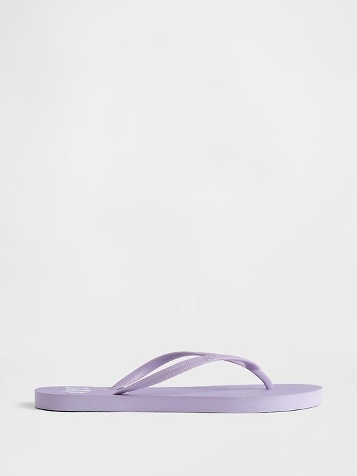 gap logo flip flops