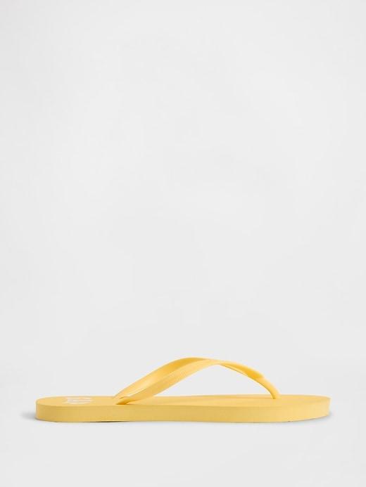 gap logo flip flops