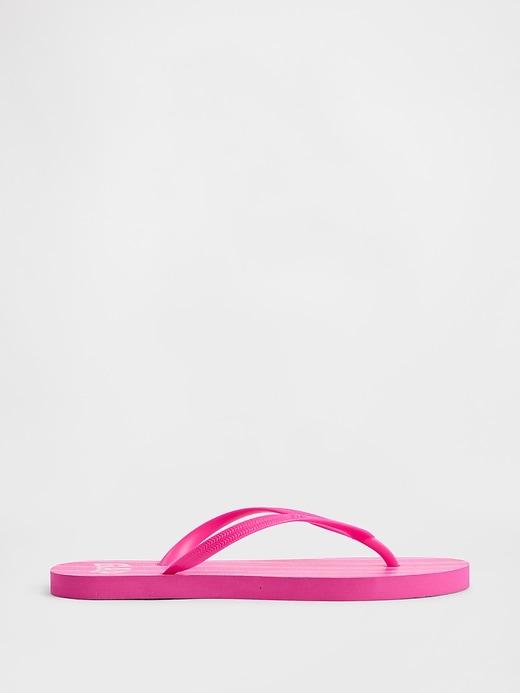 gap logo flip flops