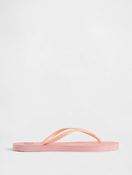 gap logo flip flops