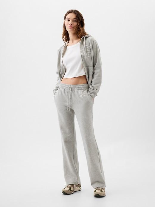 gap logo straight sweatpants