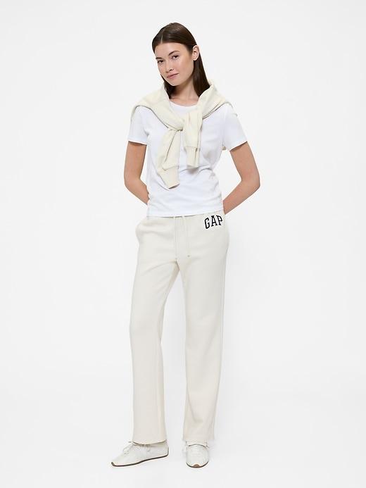 gap logo straight sweatpants