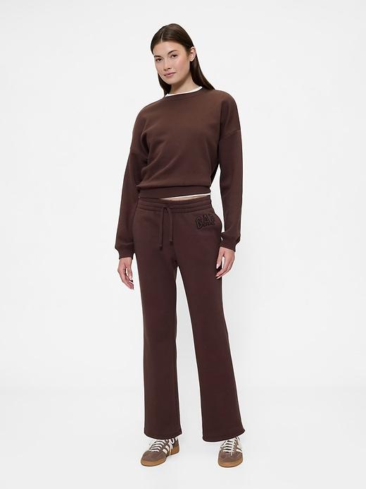 gap logo straight sweatpants