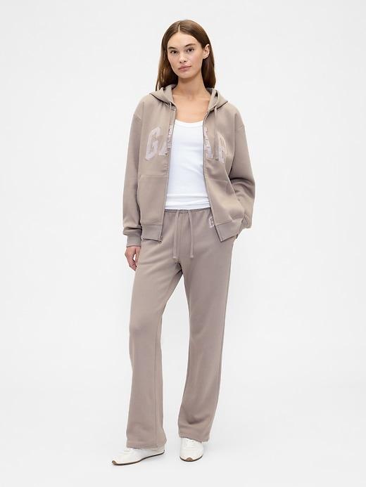 gap logo straight sweatpants