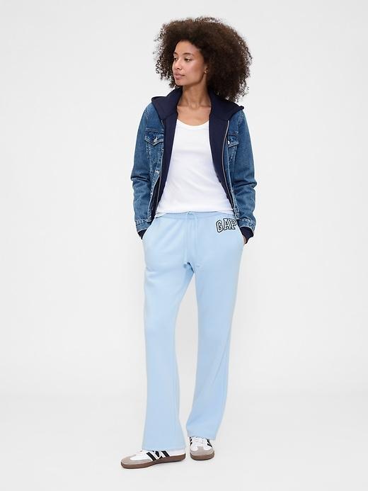 gap logo straight sweatpants