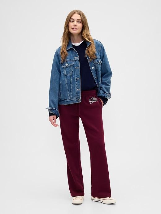 gap logo straight sweatpants