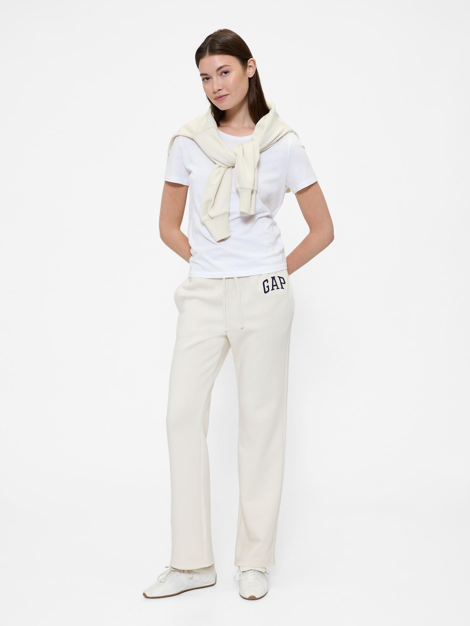 gap logo straight sweatpants