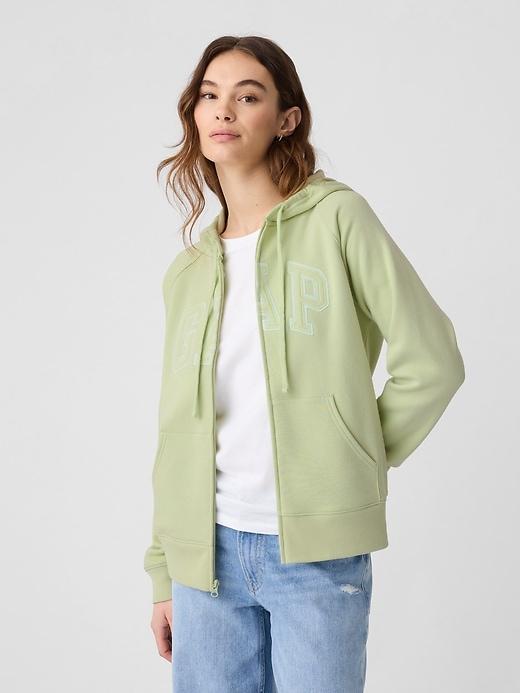 gap logo zip hoodie