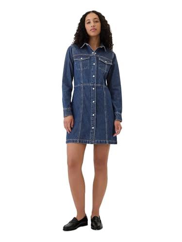 gap womens denim western mini dress medium wash l