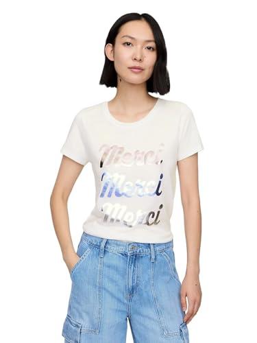 gap womens favorite crewneck tee t-shirt new off white l