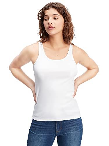 gap womens favorite tank top cami shirt, white000, large petite us