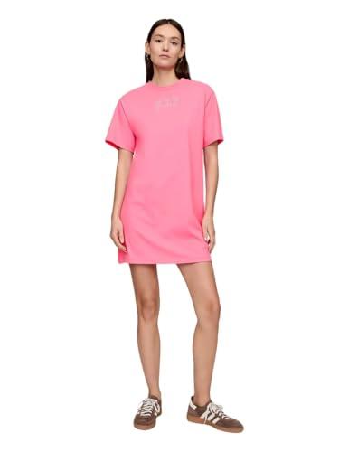 gap womens logo knit dress neon pink rose xl