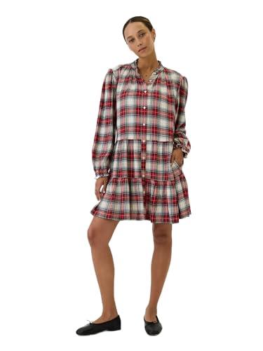 gap womens long sleeve flannel dress black white plaid s
