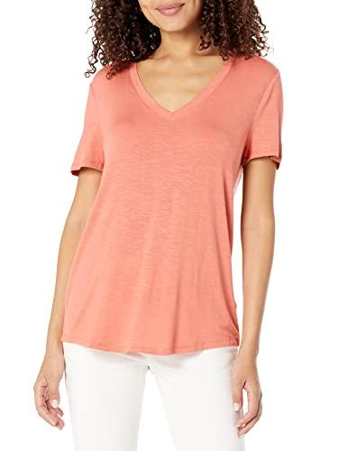gap womens luxe shirt coral sunrise l