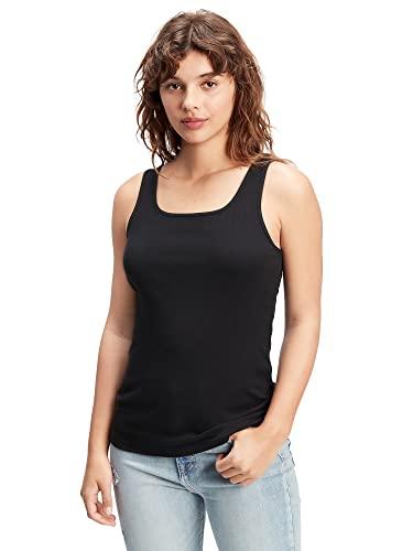 gap womens ribbed tank top cami, true black v2, large us