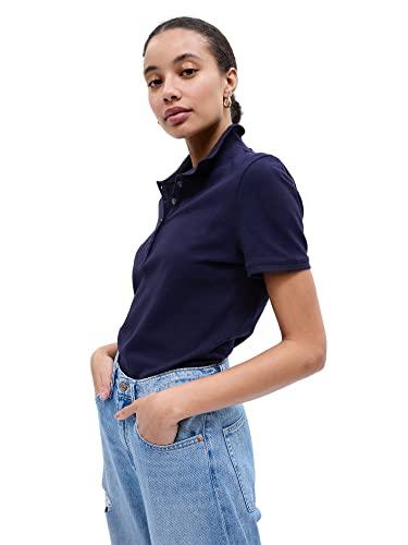 gap womens short sleeve polo navy uniform xl