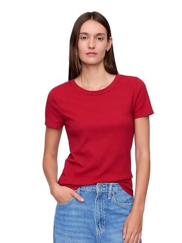 gap womens short sleeve ribbed tee sled l