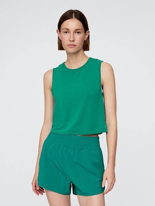 gapfit breathe crop muscle tank top