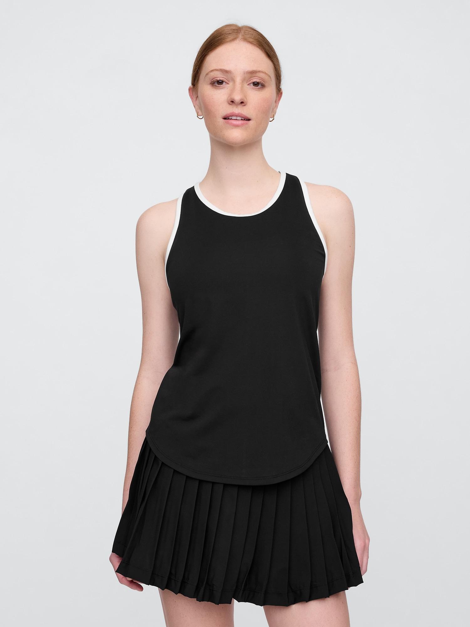 gapfit brushed jersey ringer tank top