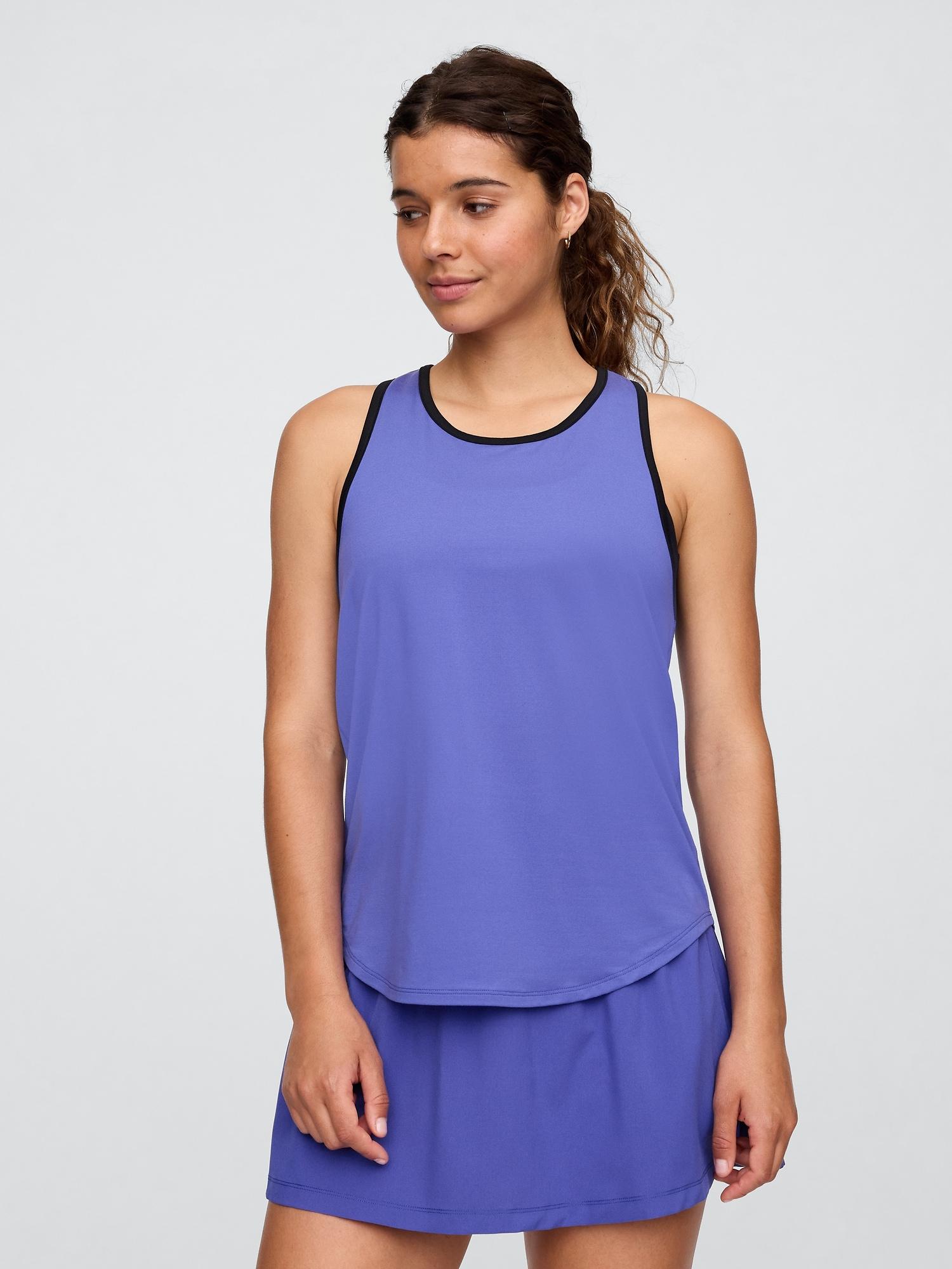 gapfit brushed jersey ringer tank top