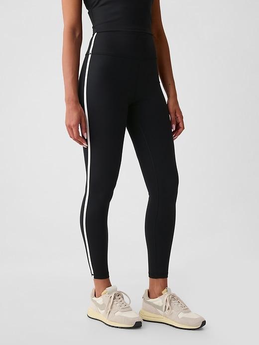 gapfit high rise power full length stripe leggings