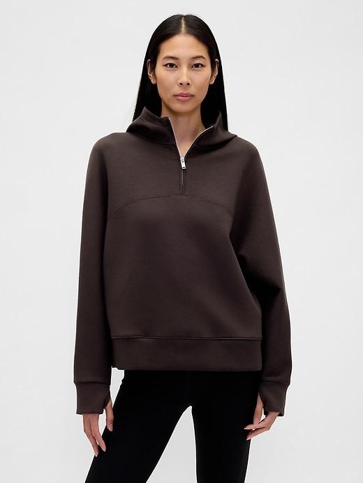 gapfit oversized quarter-zip hoodie