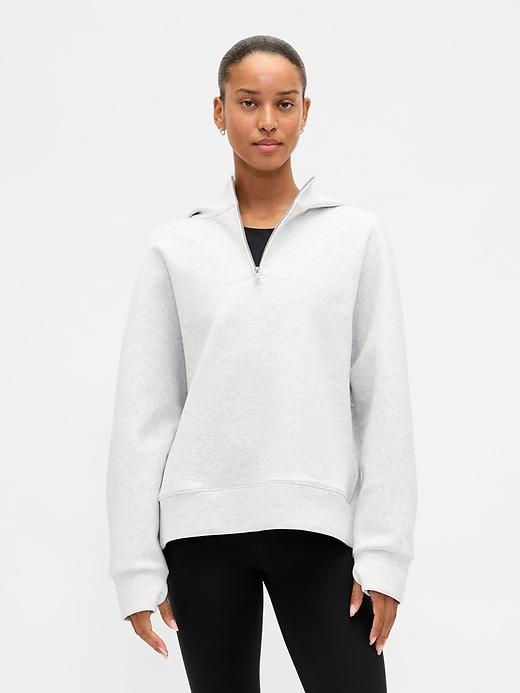 gapfit oversized quarter-zip hoodie