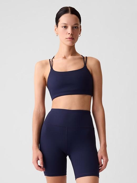 gapfit power medium impact strappy sports bra