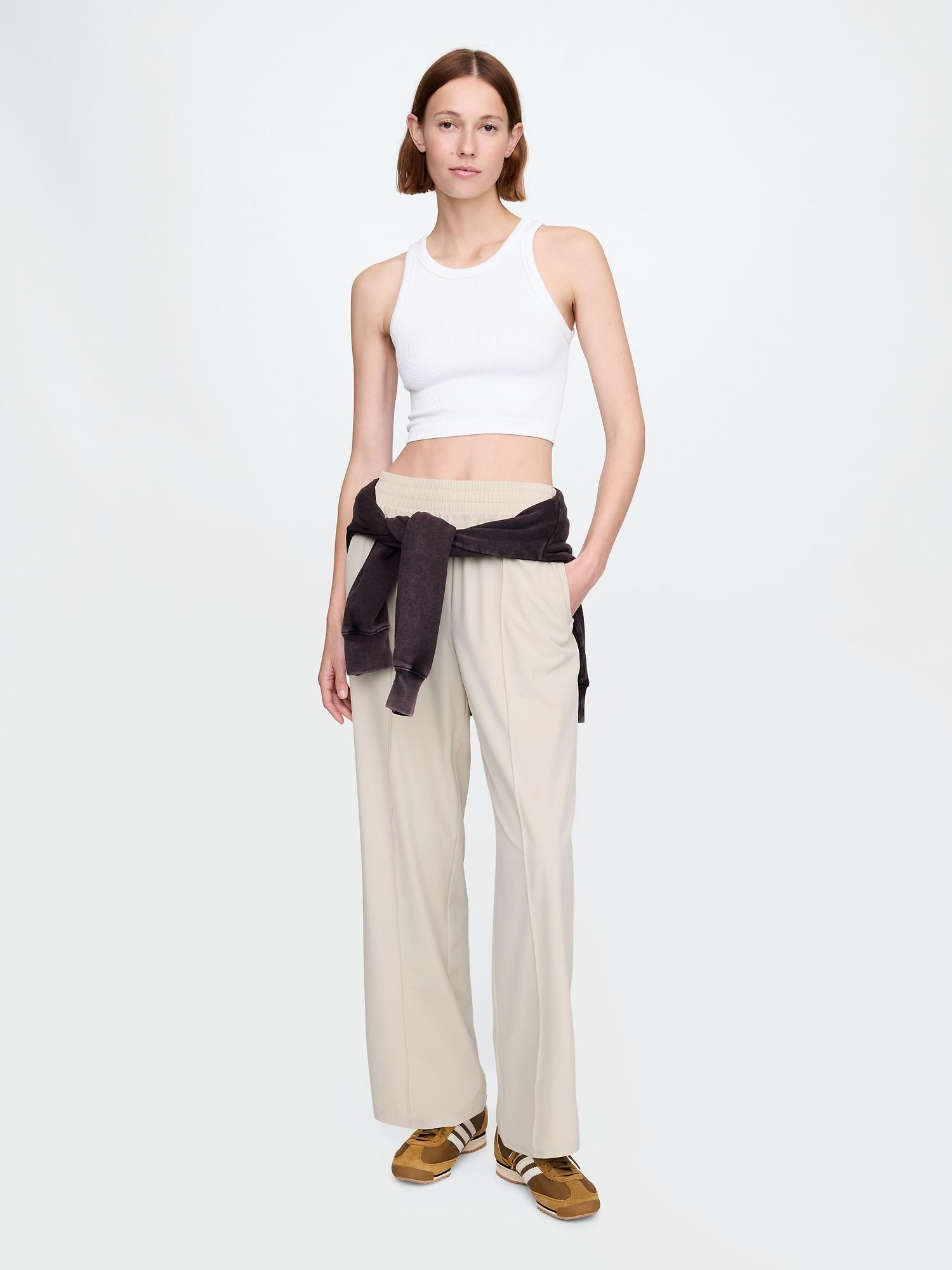 gapfit tech high rise split-hem pants