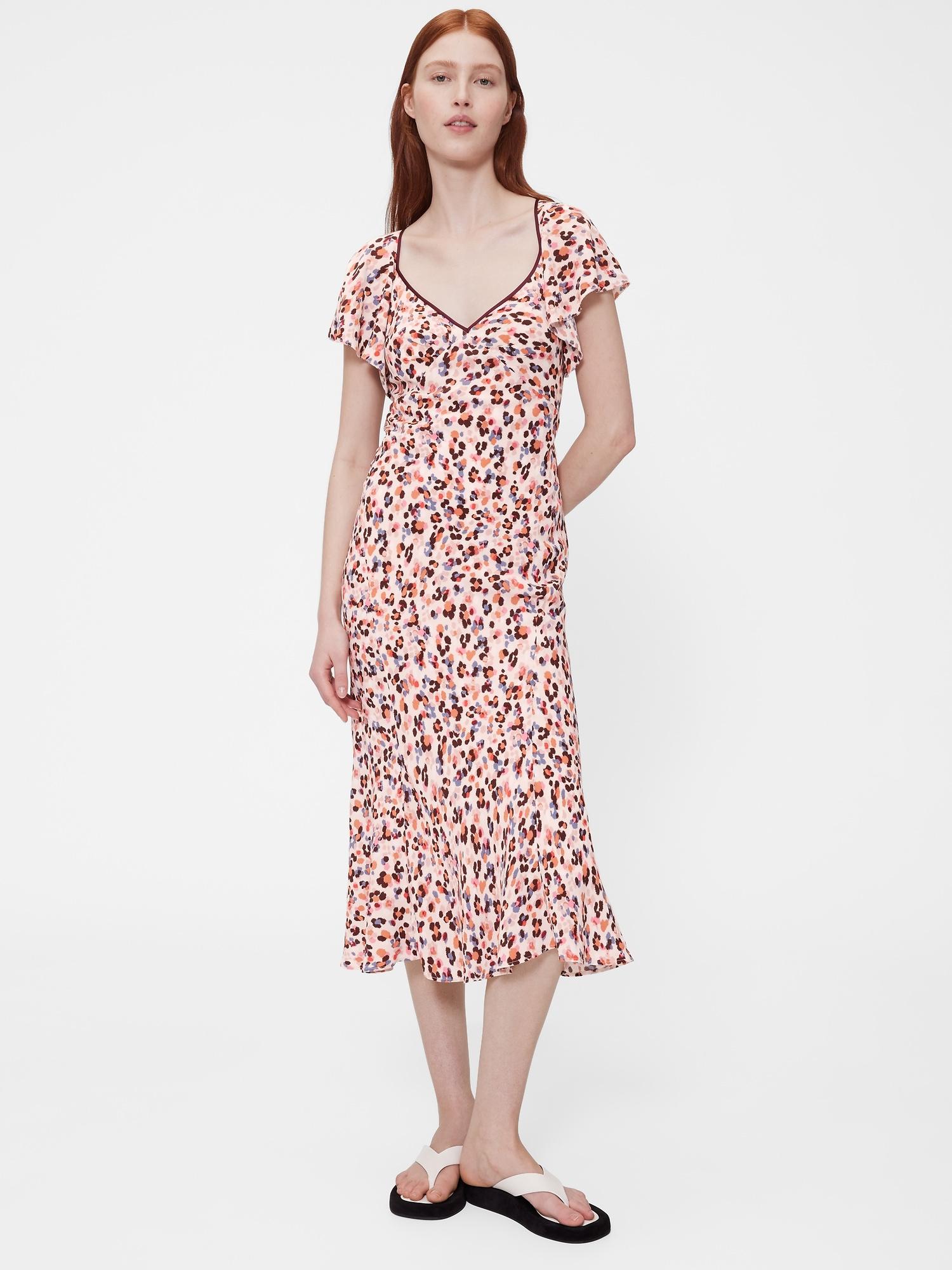 gapstudio crepe midi dress