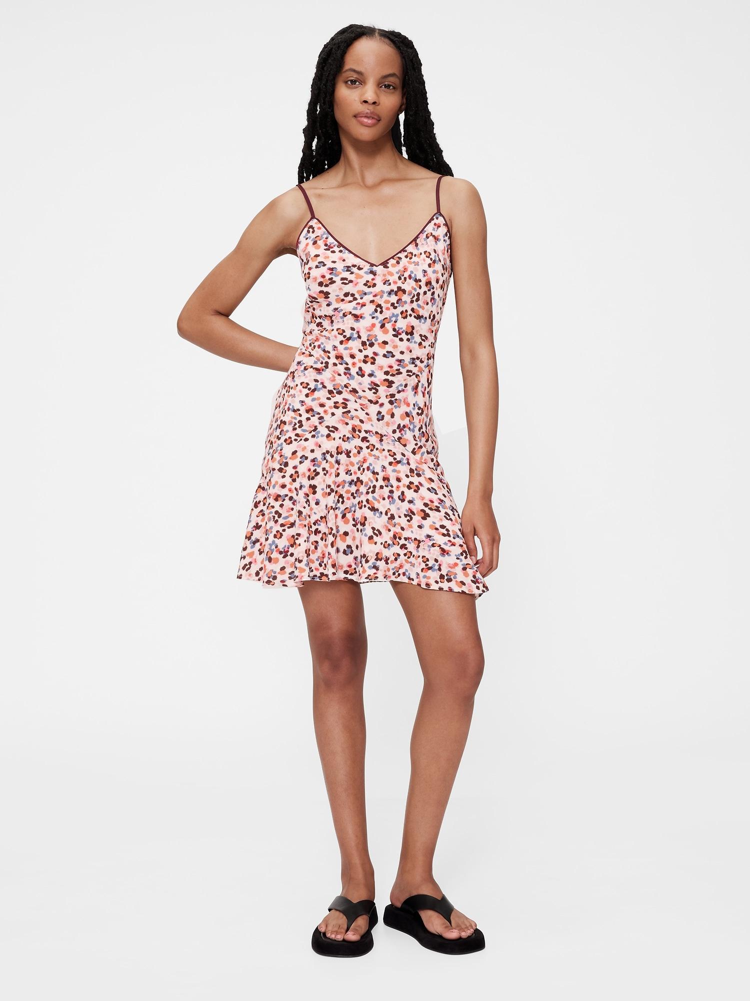 gapstudio crepe slip mini dress