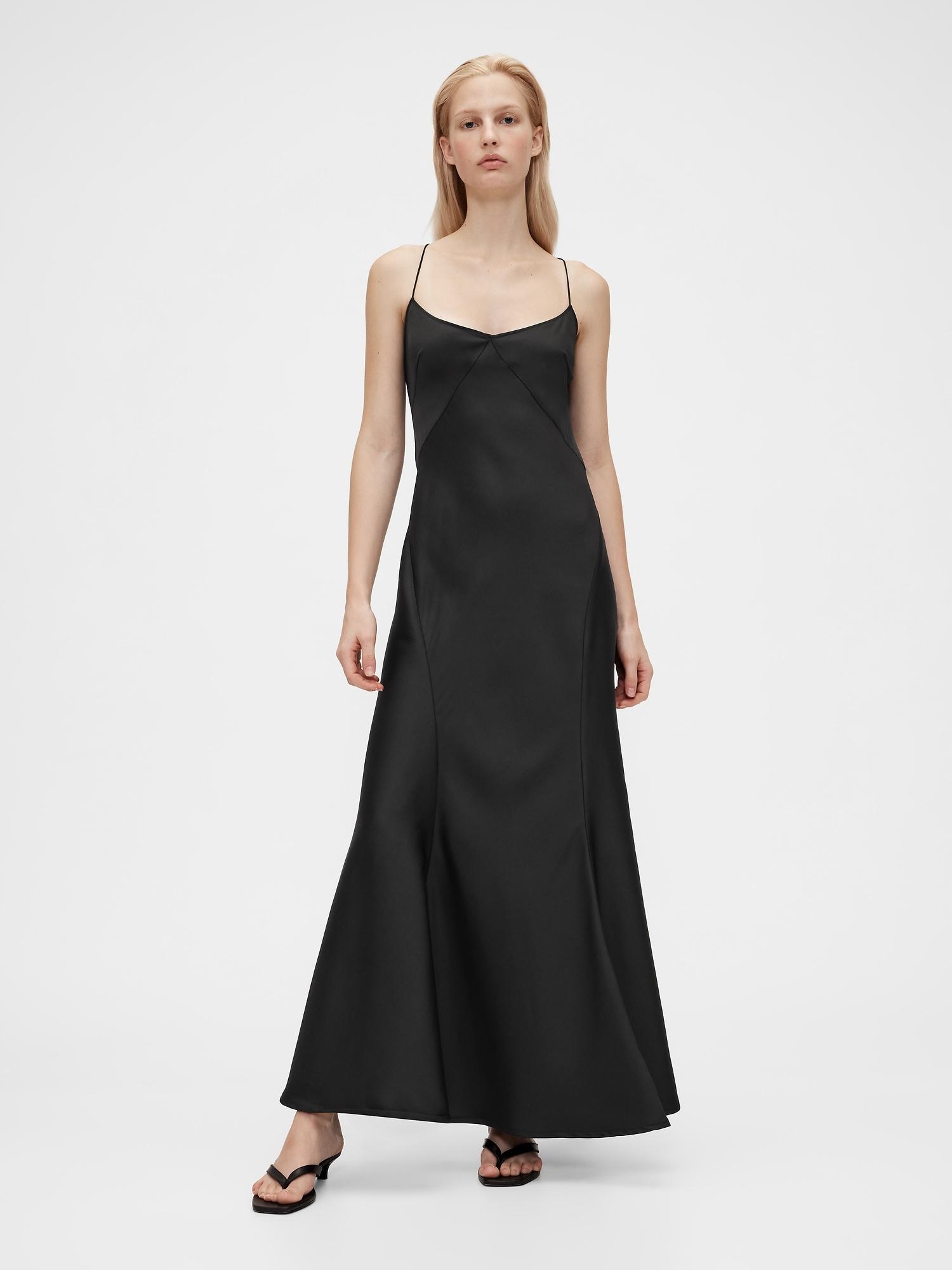 gapstudio satin slip dress