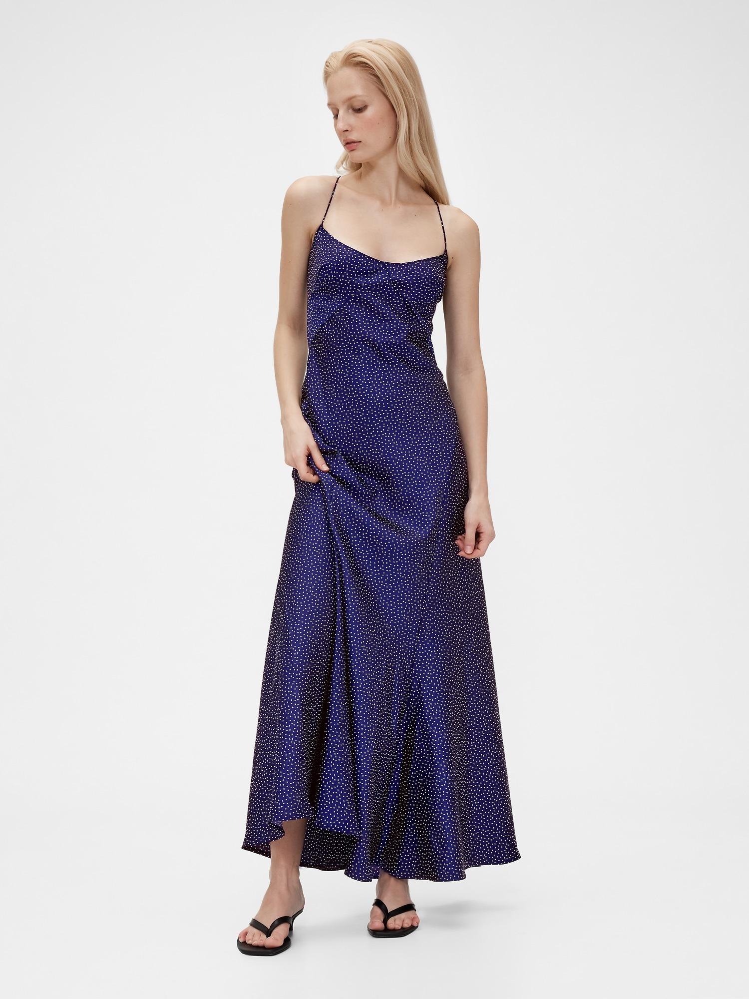 gapstudio satin slip dress