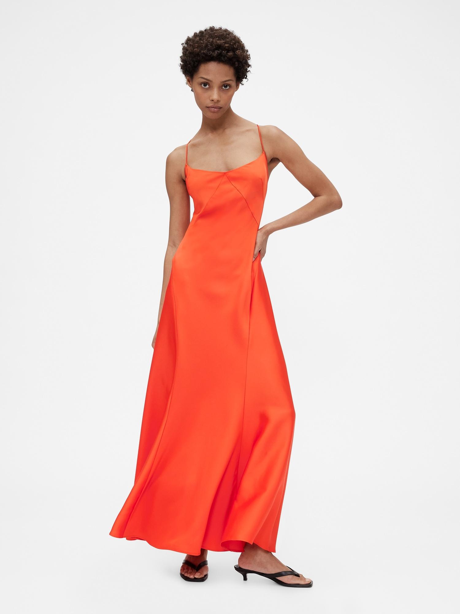 gapstudio satin slip dress