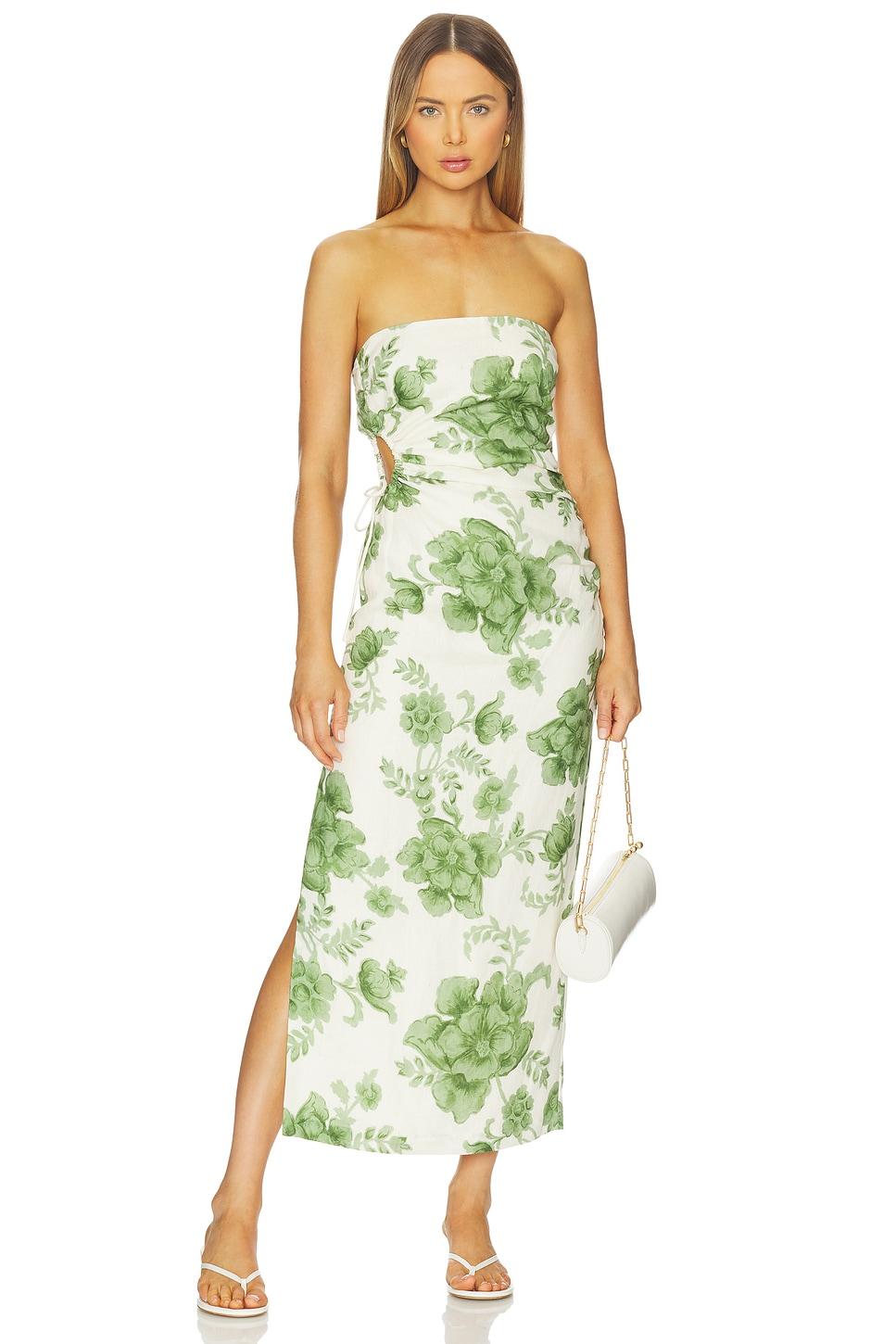 gardella strapless midi dress