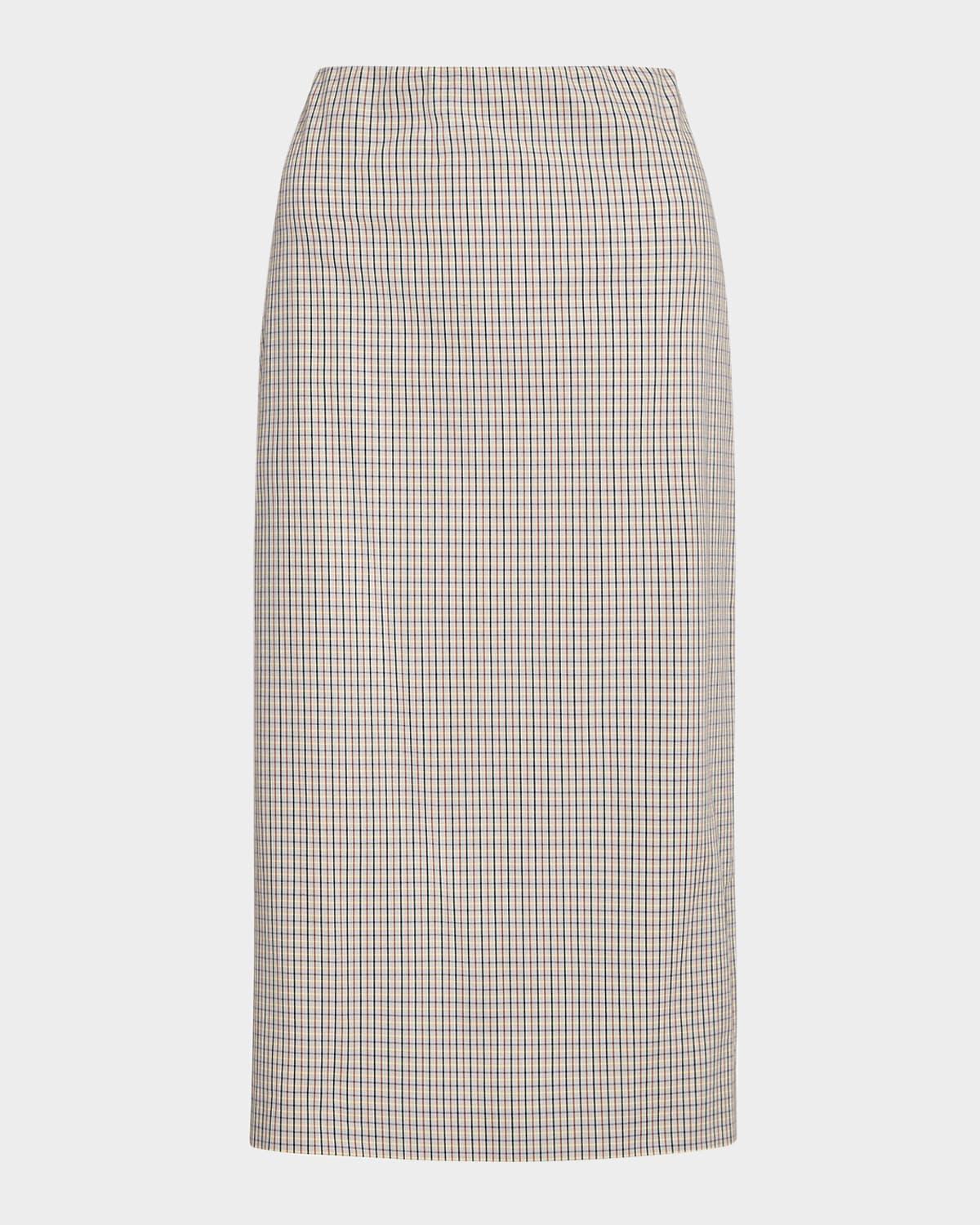 gardeners check pencil skirt