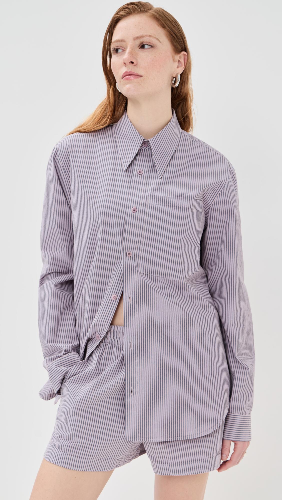 garment dyed seersucker classic shirt
