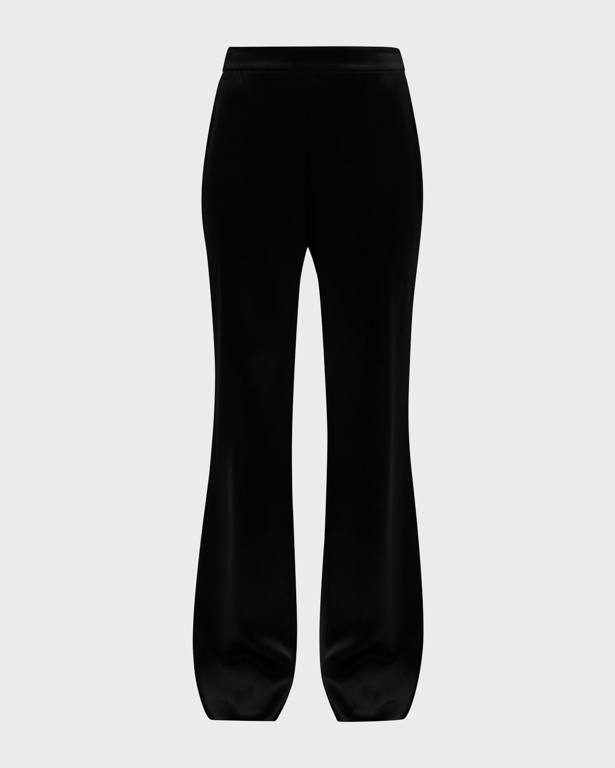 gates mid-rise flare pants