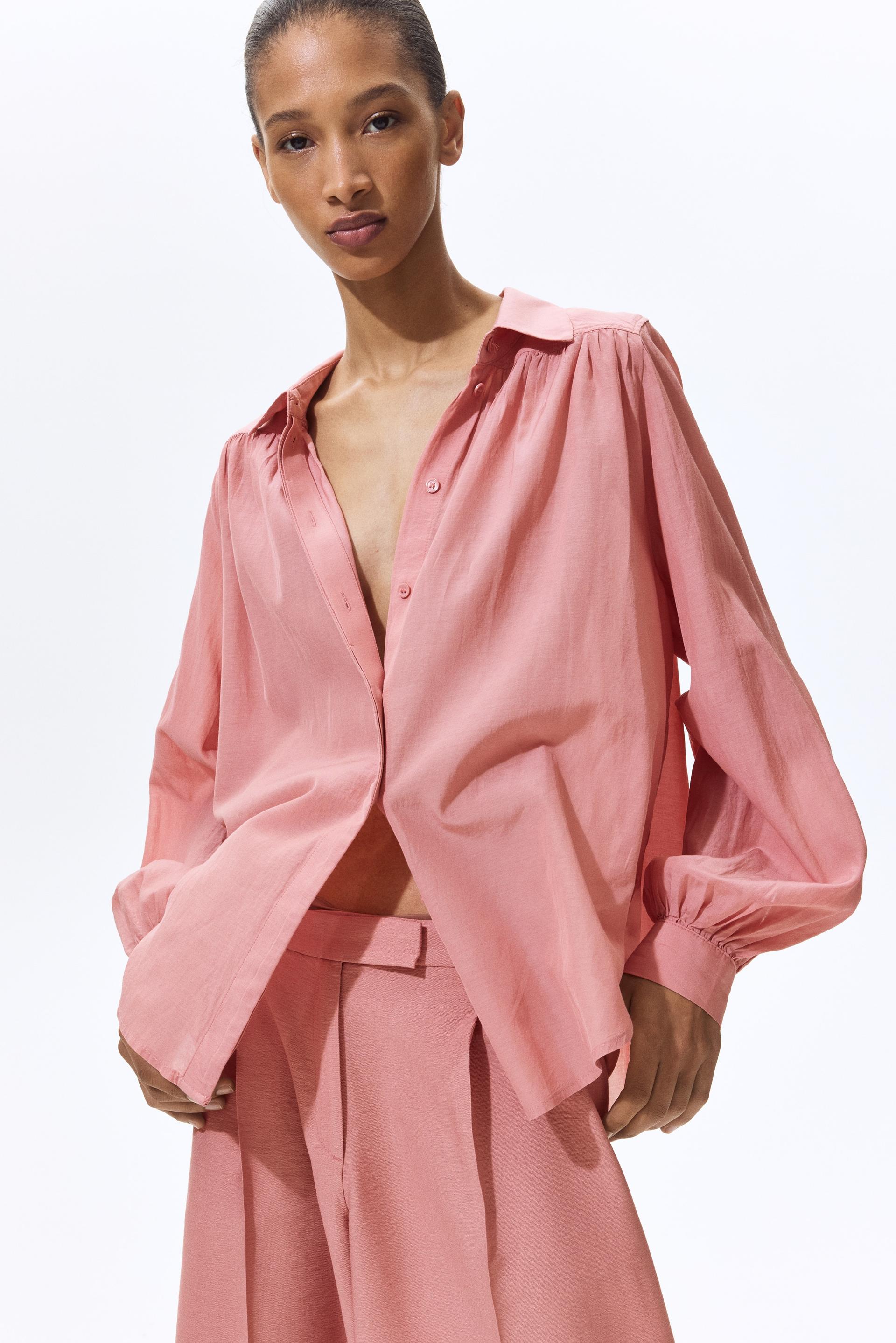 gathered blouse