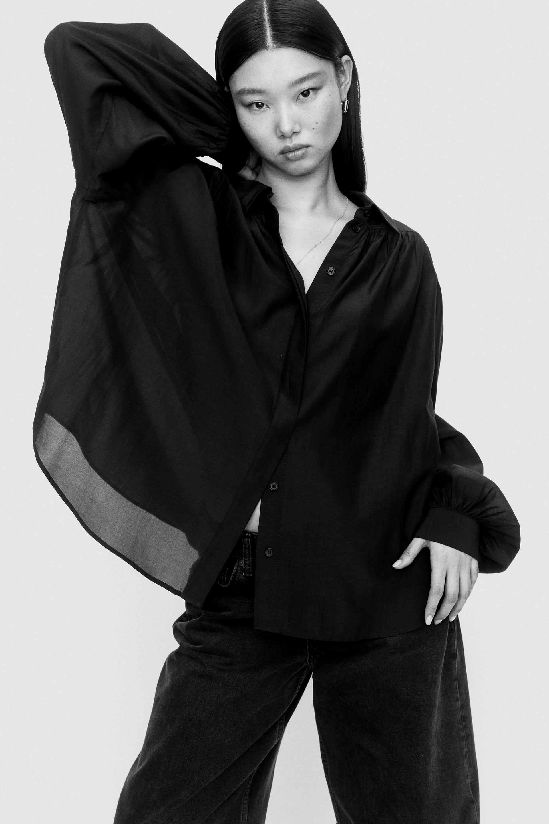 gathered blouse